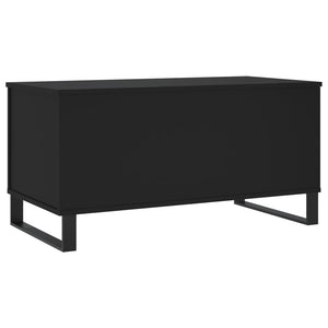 Tavolino da Salotto Nero 90x44,5x45 cm in Legno Multistrato 830981