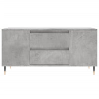 Tavolino Salotto Grigio Cemento 102x44,5x50cm Legno Multistrato 830992