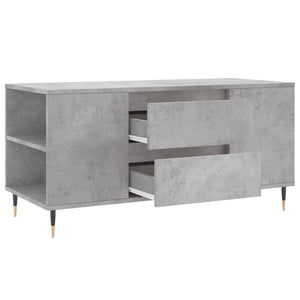 Tavolino Salotto Grigio Cemento 102x44,5x50cm Legno Multistrato 830992