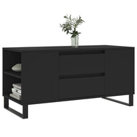 Tavolino da Salotto Nero 102x44,5x50 cm in Legno Multistratocod mxl 126445