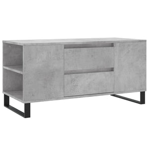 Tavolino Salotto Grigio Cemento 102x44,5x50cm Legno Multistratocod mxl 78562