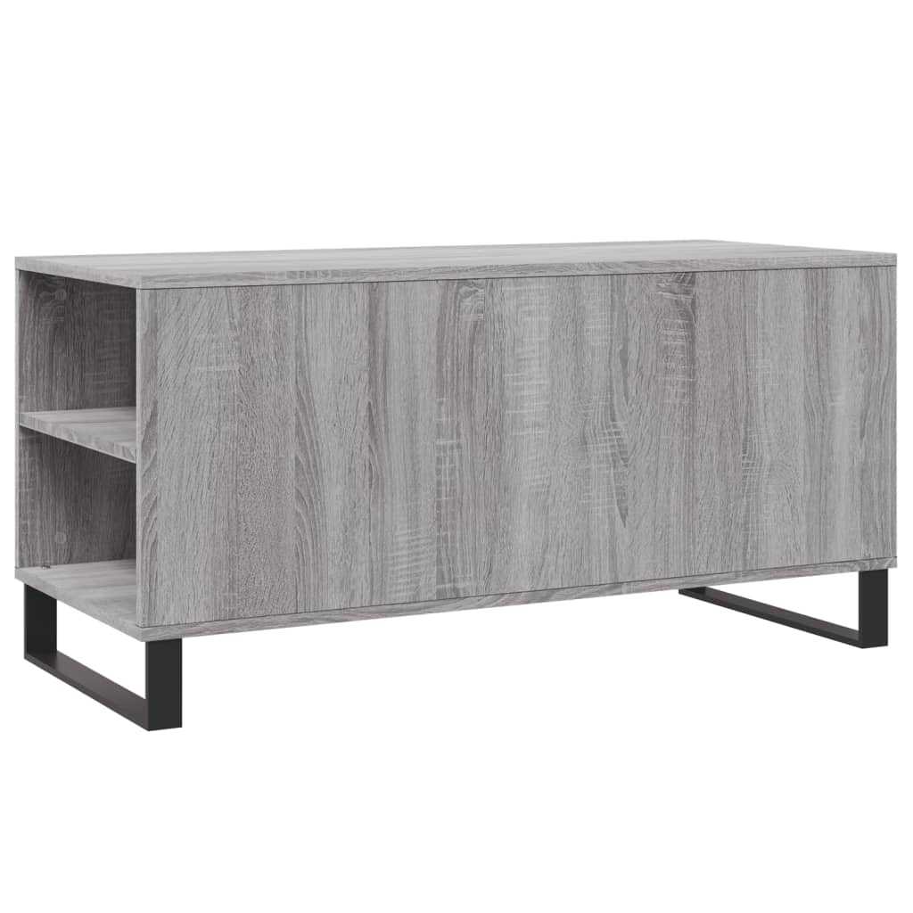 Tavolino Salotto Grigio Sonoma 102x44,5x50 cm Legno Multistrato 831010