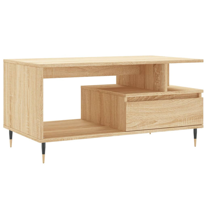 Tavolino da Salotto Rovere Sonoma 90x49x45 cm Legno Multistrato 831015