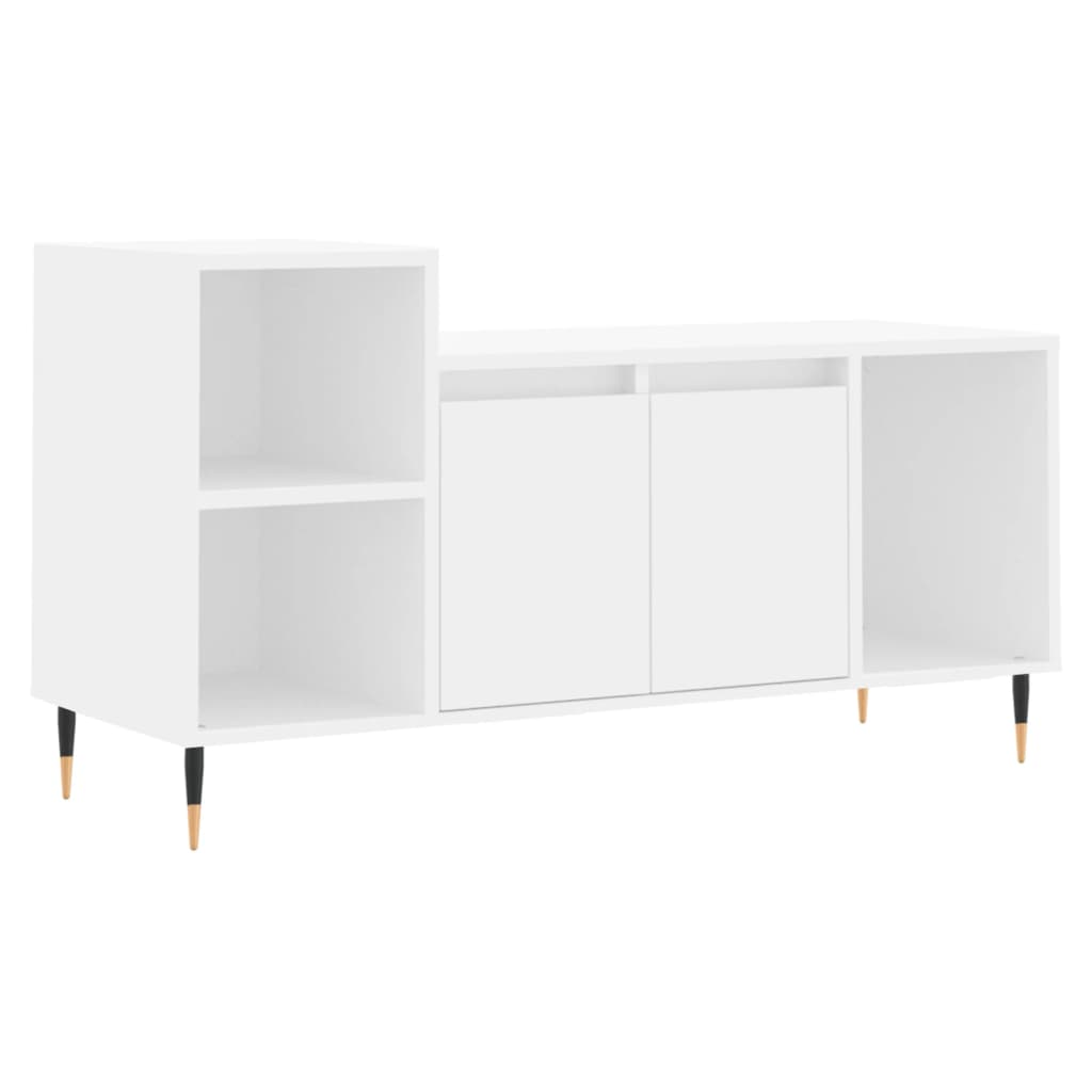 Mobile Porta TV Bianco 100x35x55 cm in Legno Multistrato 831308