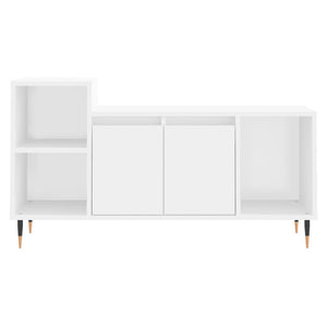 Mobile Porta TV Bianco 100x35x55 cm in Legno Multistrato 831308