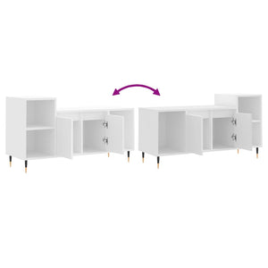 Mobile Porta TV Bianco 100x35x55 cm in Legno Multistrato 831308