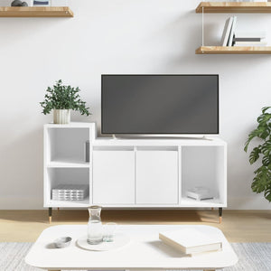 Mobile Porta TV Bianco 100x35x55 cm in Legno Multistrato 831308