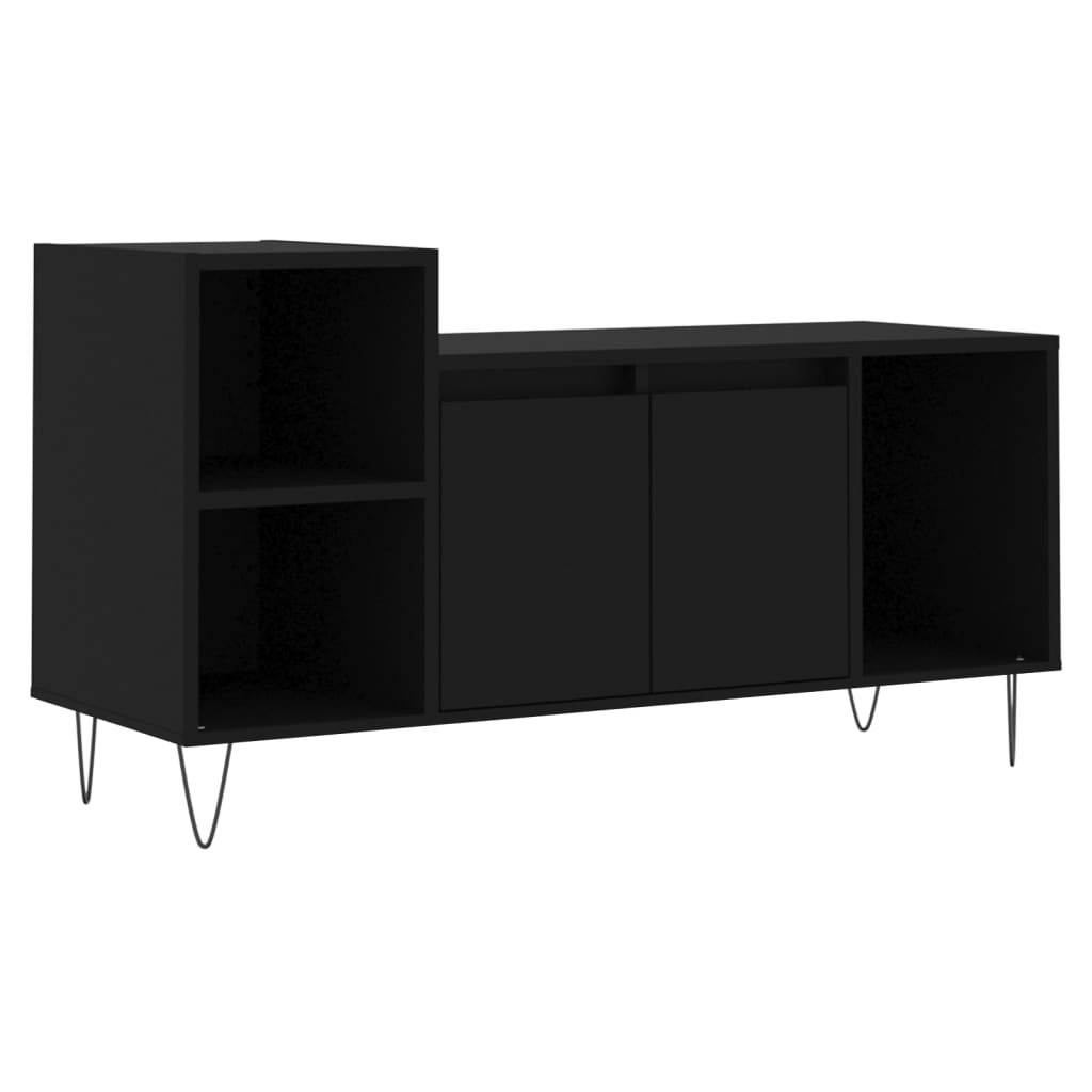 Mobile Porta TV Nero 100x35x55 cm in Legno Multistrato 831317