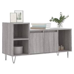 Mobile TV Grigio Sonoma 100x35x55 cm in Legno Multistrato 831322