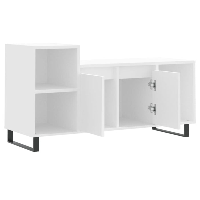 Mobile Porta TV Bianco 100x35x55 cm in Legno Multistrato 831324