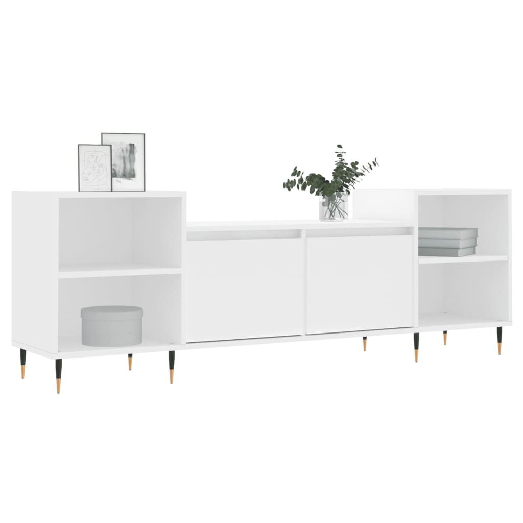 Mobile Porta TV Bianco 160x35x55 cm in Legno Multistratocod mxl 78889