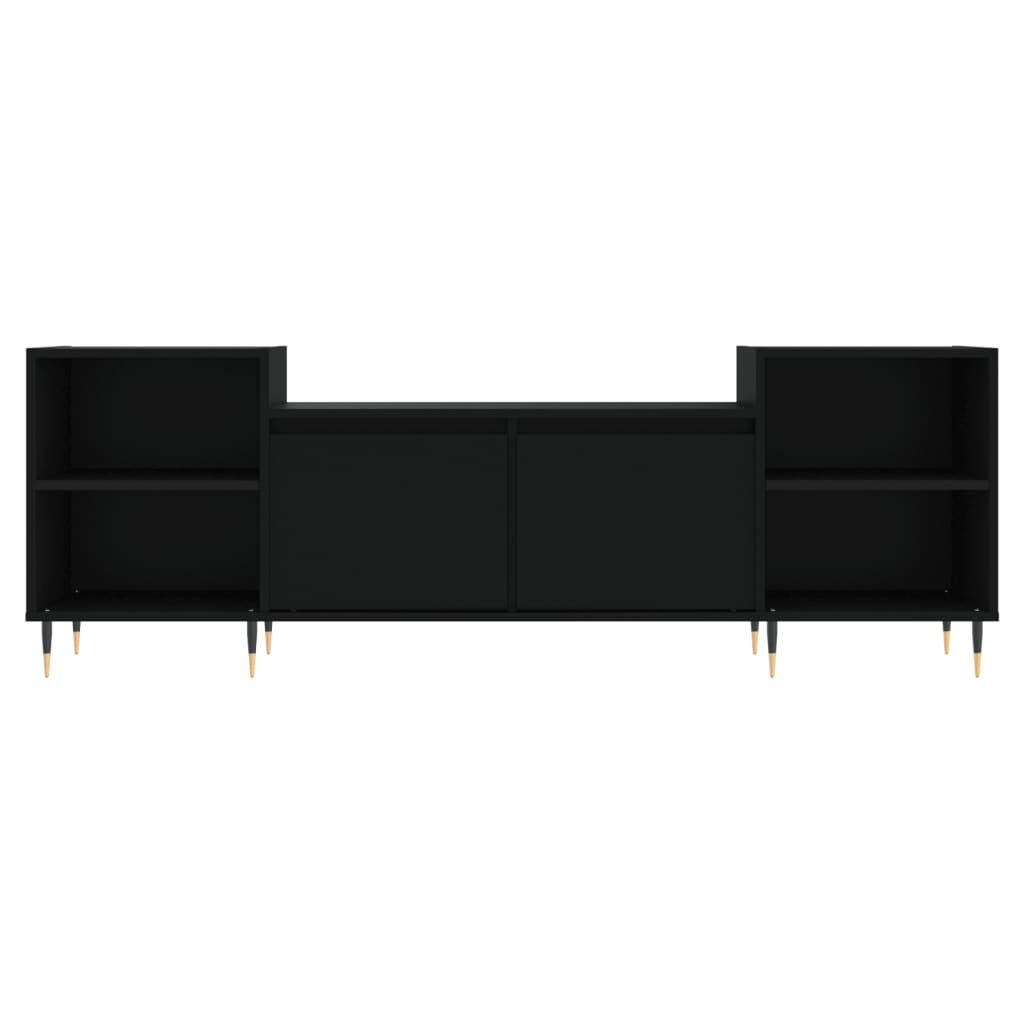 Mobile Porta TV Nero 160x35x55 cm in Legno Multistrato 831333