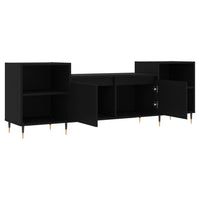 Mobile Porta TV Nero 160x35x55 cm in Legno Multistrato 831333