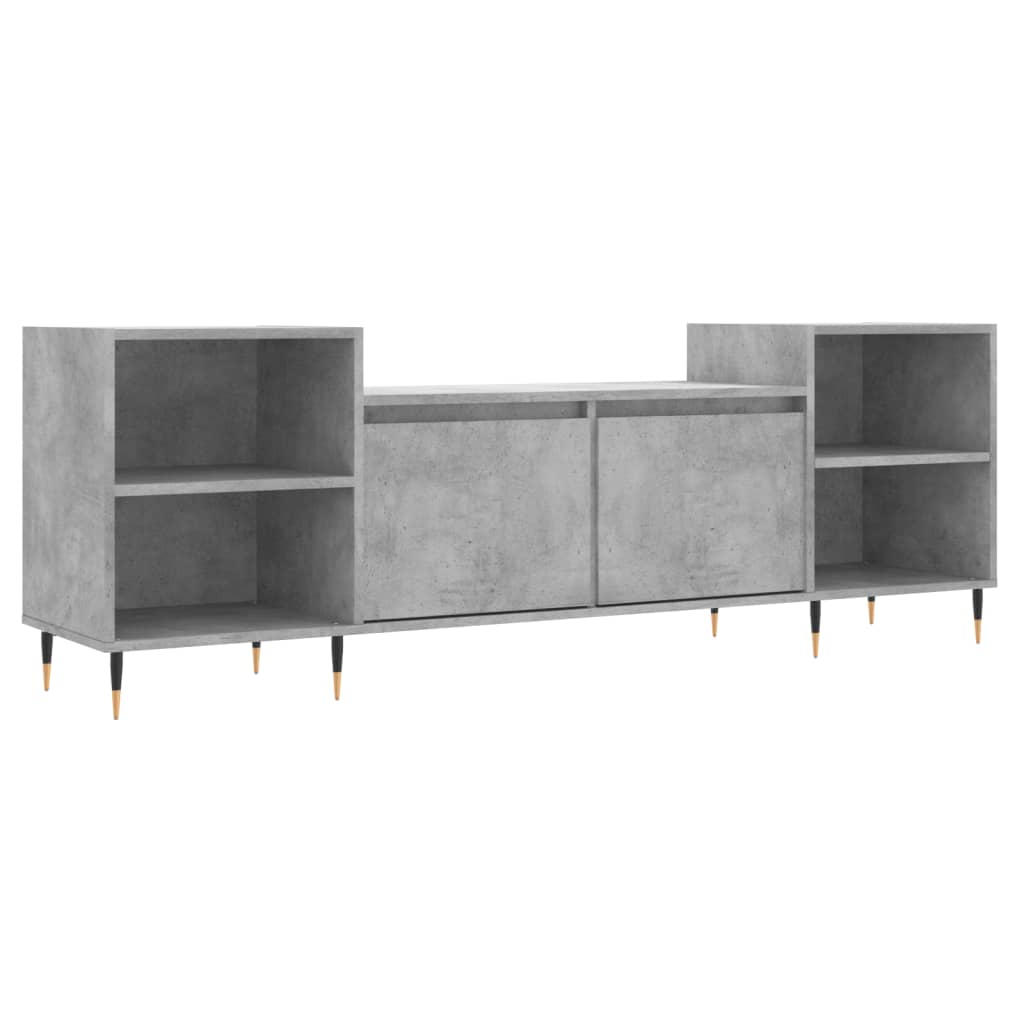 Mobile per TV Grigio Cemento 160x35x55 cm Legno Multistrato 831336