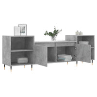 Mobile per TV Grigio Cemento 160x35x55 cm Legno Multistrato 831336