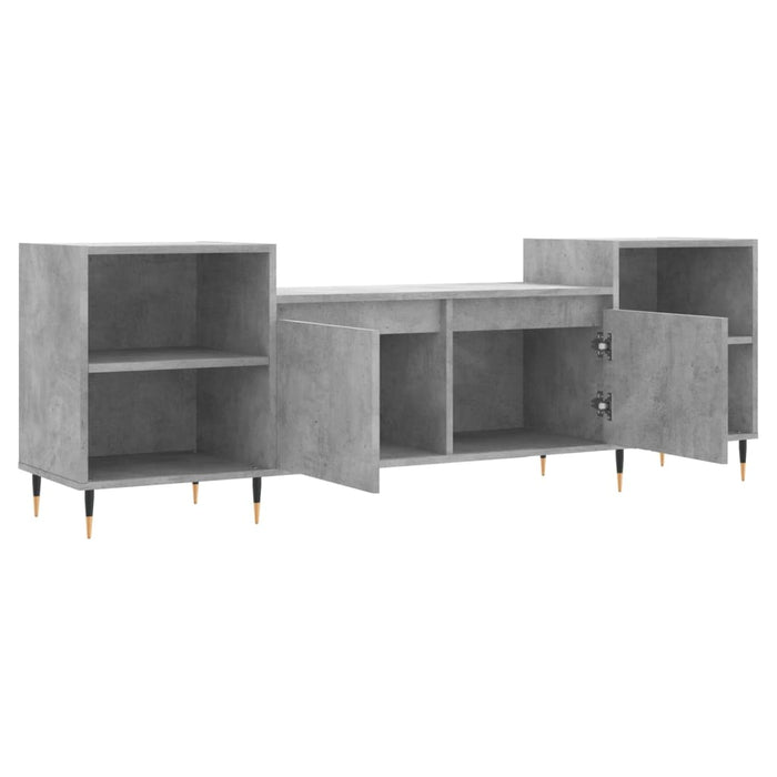 Mobile per TV Grigio Cemento 160x35x55 cm Legno Multistrato 831336