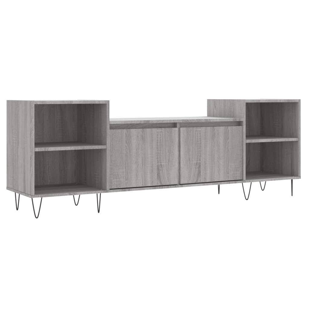 Mobile TV Grigio Sonoma 160x35x55 cm in Legno Multistrato 831346