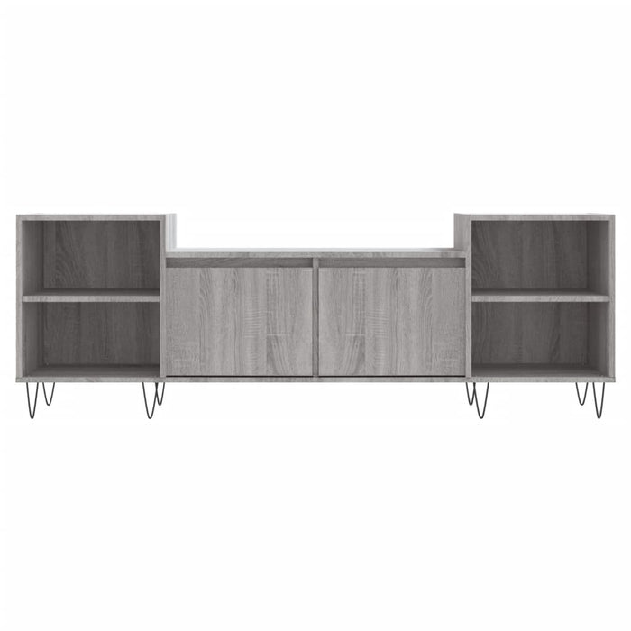 Mobile TV Grigio Sonoma 160x35x55 cm in Legno Multistrato 831346