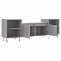 Mobile TV Grigio Sonoma 160x35x55 cm in Legno Multistrato 831346