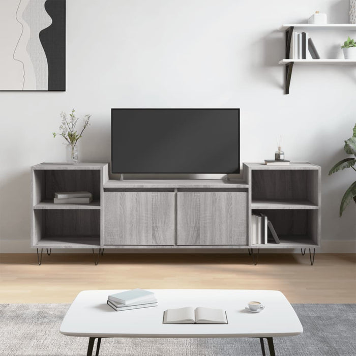 Mobile TV Grigio Sonoma 160x35x55 cm in Legno Multistratocod mxl 102762