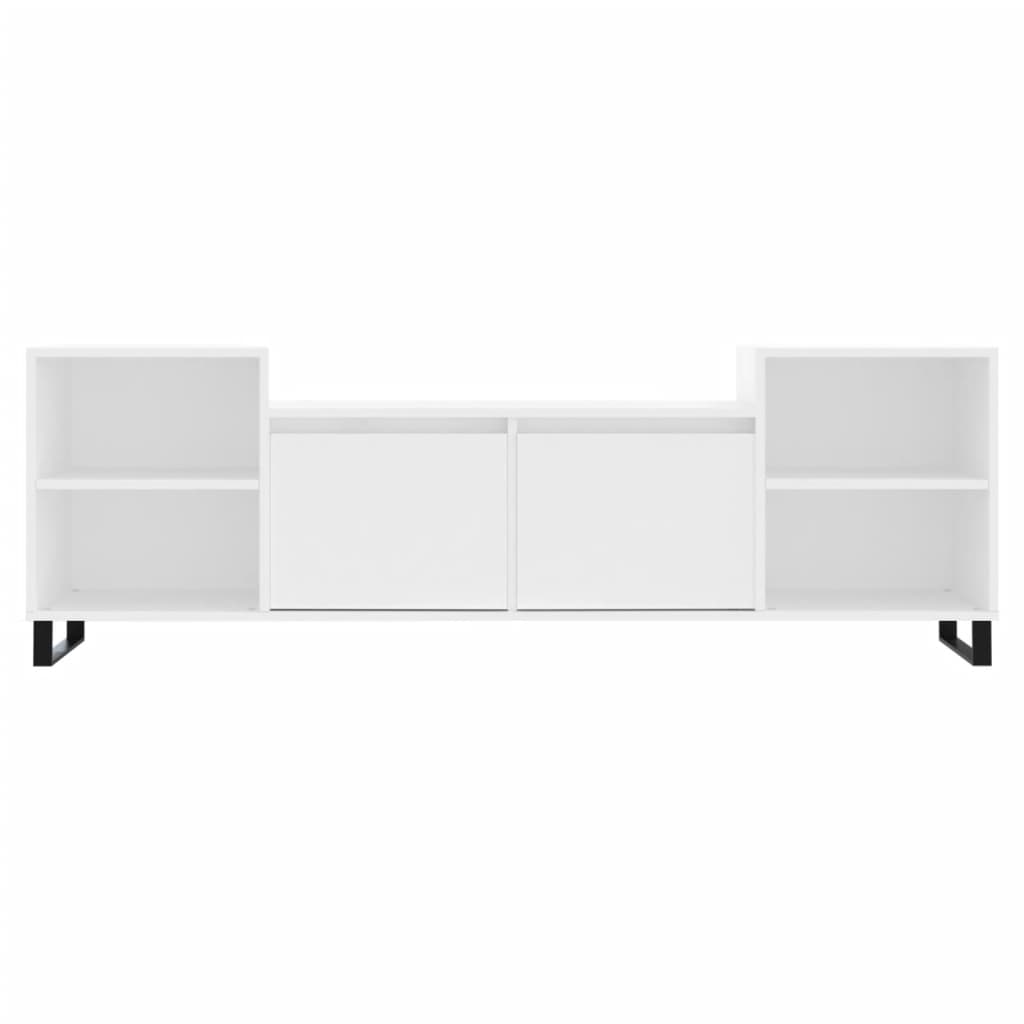 Mobile Porta TV Bianco 160x35x55 cm in Legno Multistrato 831348