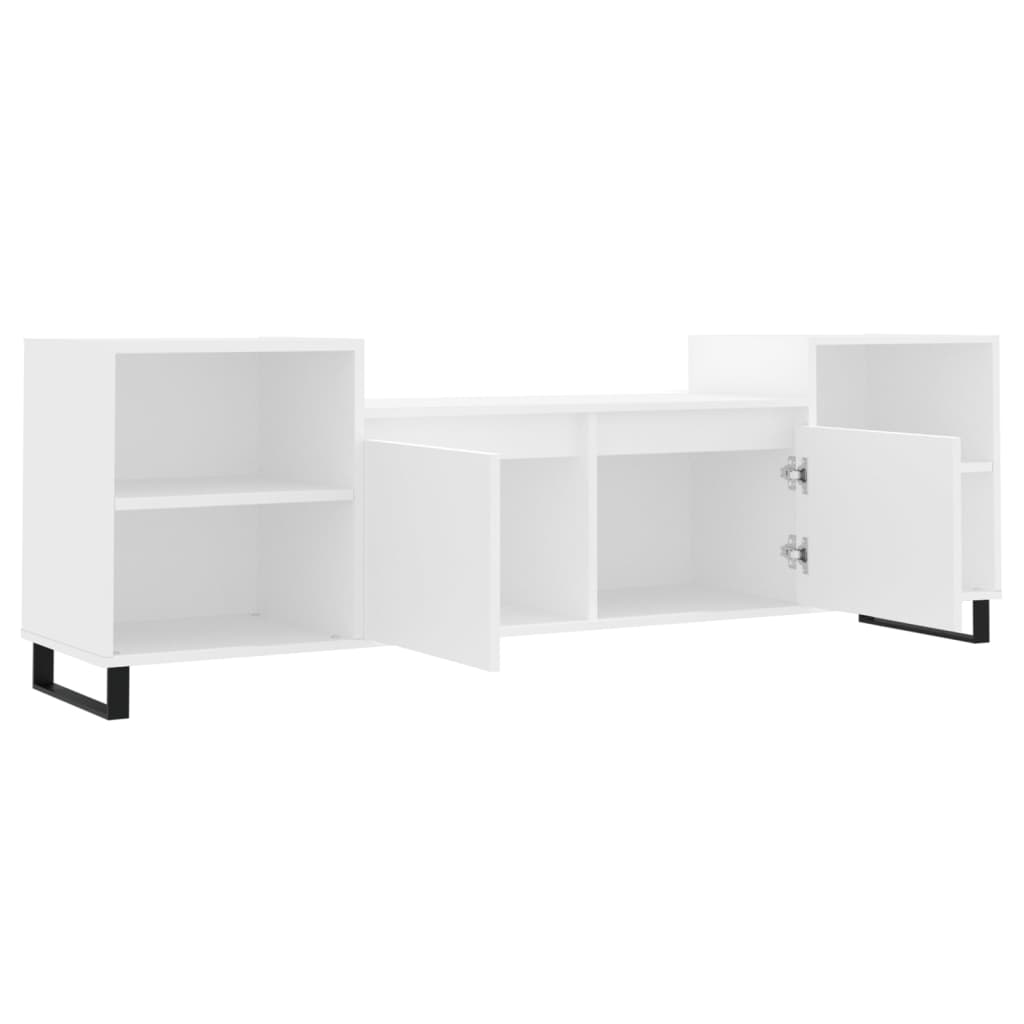 Mobile Porta TV Bianco 160x35x55 cm in Legno Multistrato 831348