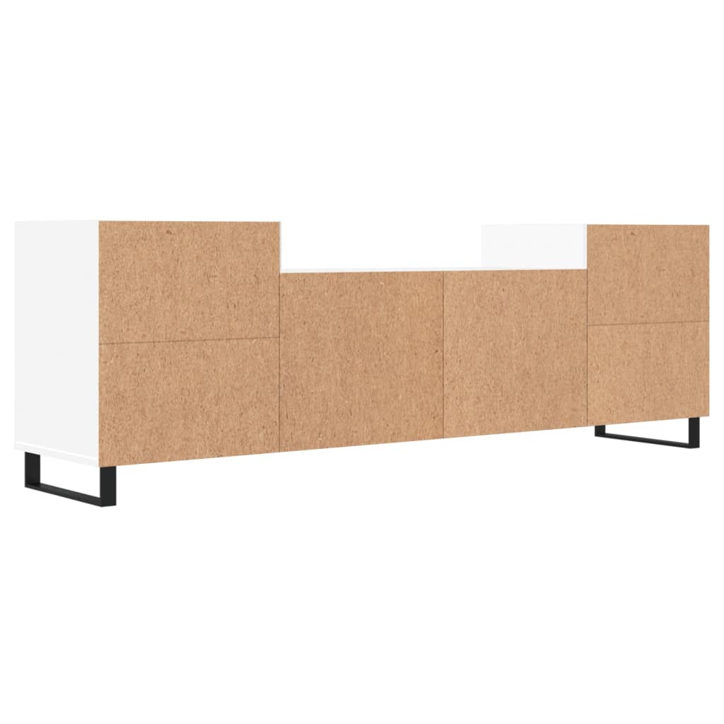 Mobile Porta TV Bianco 160x35x55 cm in Legno Multistrato 831348