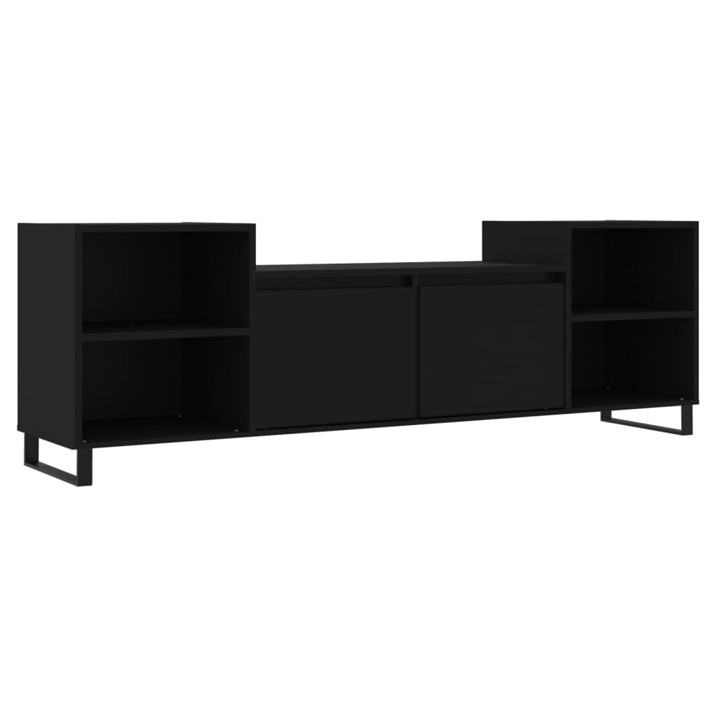 Mobile Porta TV Nero 160x35x55 cm in Legno Multistrato 831349