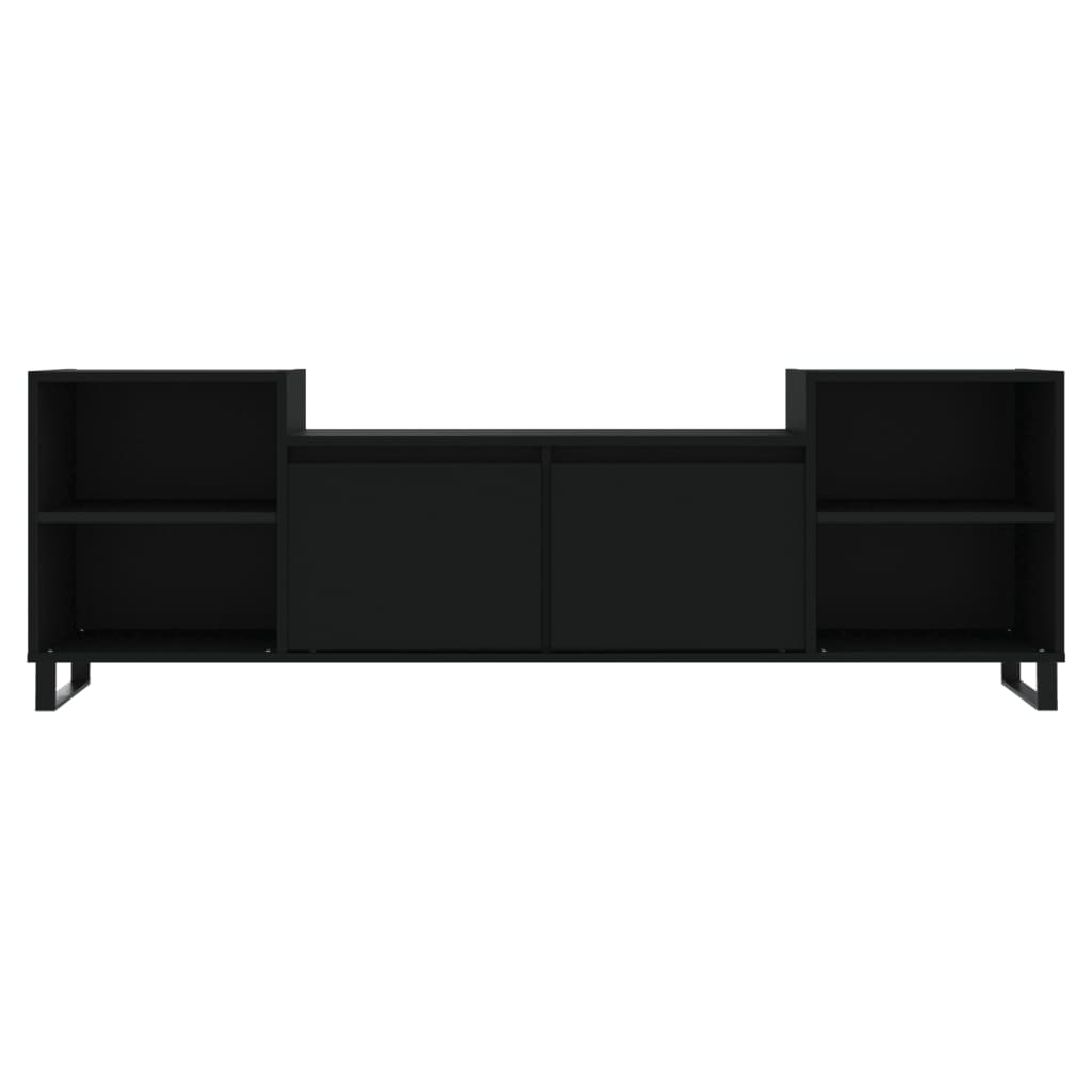 Mobile Porta TV Nero 160x35x55 cm in Legno Multistrato 831349