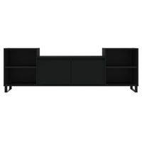 Mobile Porta TV Nero 160x35x55 cm in Legno Multistrato 831349