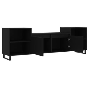 Mobile Porta TV Nero 160x35x55 cm in Legno Multistrato 831349