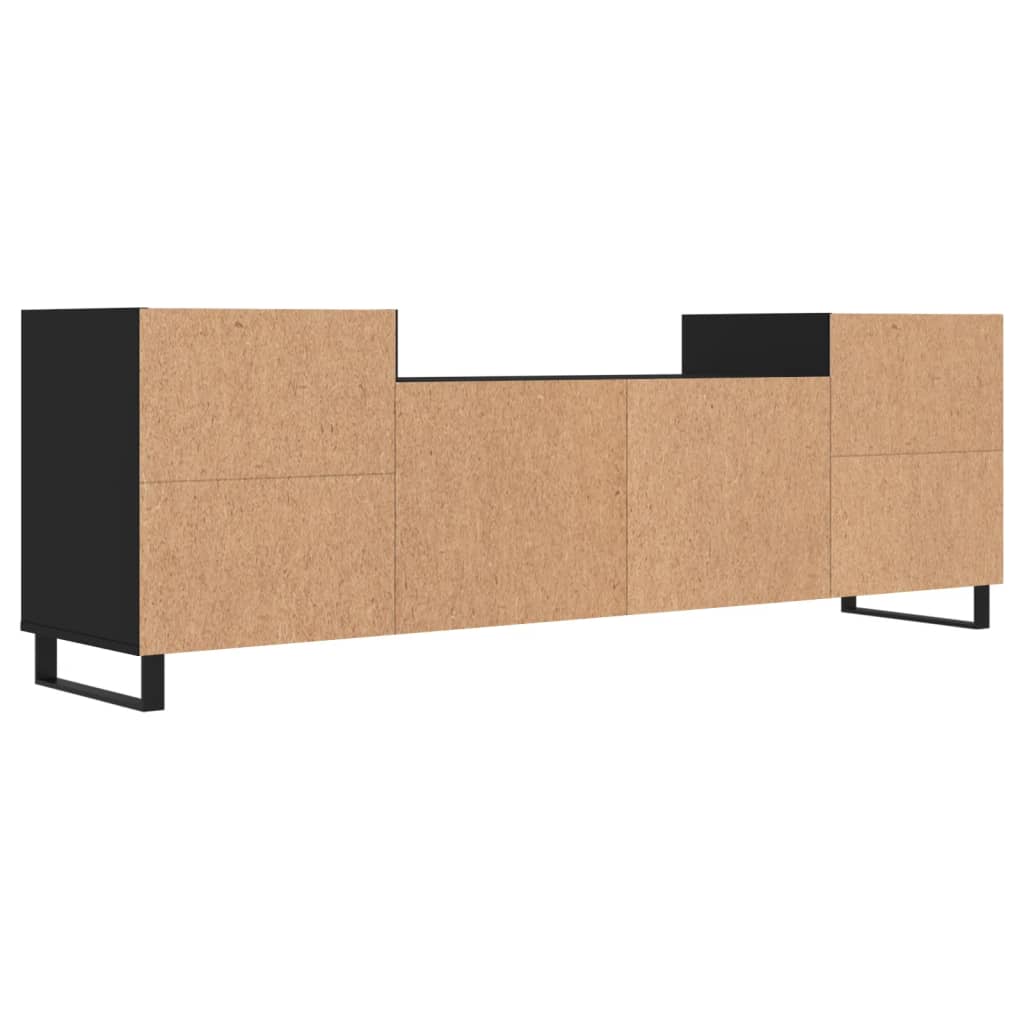 Mobile Porta TV Nero 160x35x55 cm in Legno Multistrato 831349