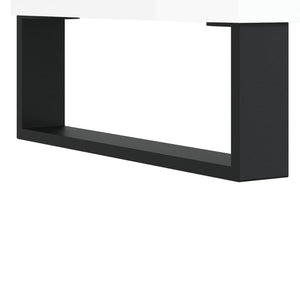 Mobile Porta TV Bianco Lucido 160x35x55 cm in Legno Multistrato 831350