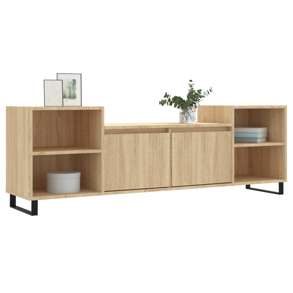 Mobile Porta TV Rovere Sonoma 160x35x55 cm Legno Multistratocod mxl 78793