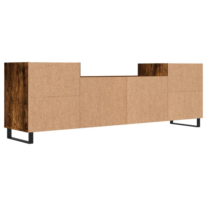 Mobile TV Rovere Fumo 160x35x55 cm in Legno Multistrato 831353