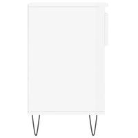 Scarpiera Bianco Lucido 102x36x60 cm in Legno Multistrato 831366