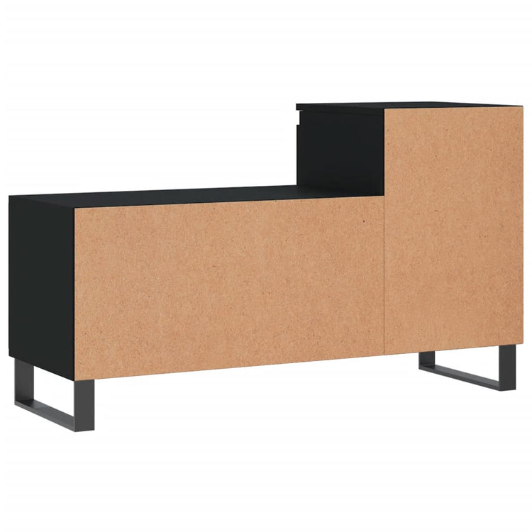 Scarpiera Nera 102x36x60 cm in Legno Multistrato 831373