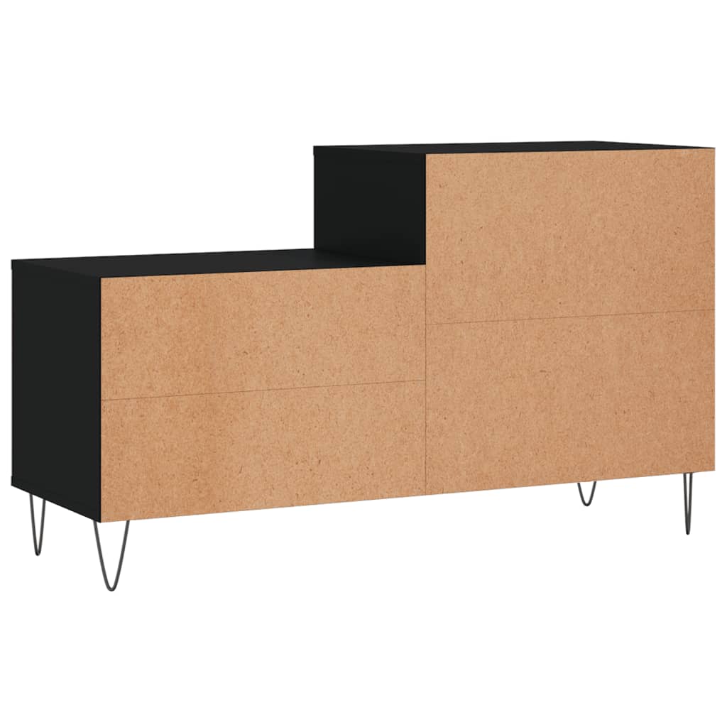 Scarpiera Nera 102x36x60 cm in Legno Multistrato 831389