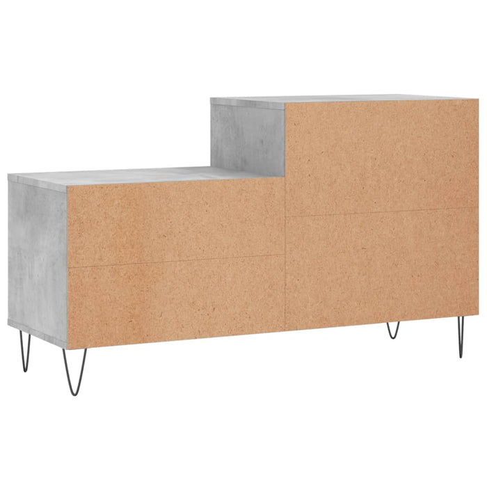 Scarpiera Grigio Cemento 102x36x60 cm in Legno Multistrato 831392