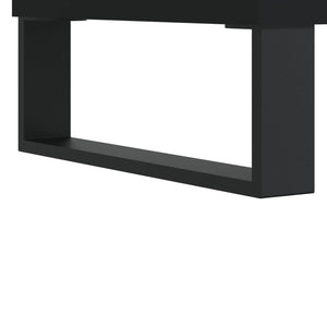 Scarpiera Nera 102x36x60 cm in Legno Multistrato 831397