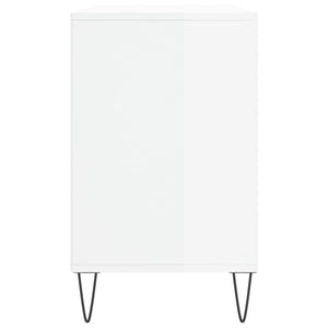 Scarpiera Bianco Lucido 102x36x60 cm in Legno Multistrato 831414