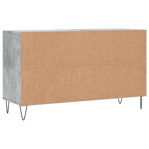 Scarpiera Grigio Cemento 102x36x60 cm in Legno Multistrato 831416