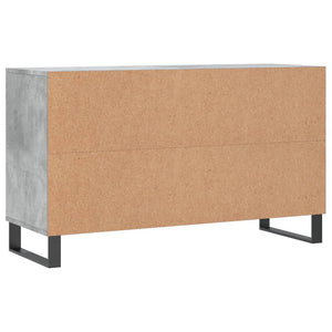 Scarpiera Grigio Cemento 102x36x60 cm in Legno Multistrato 831424