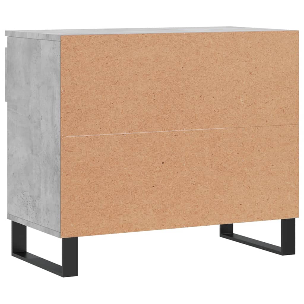 Scarpiera Grigio Cemento 70x36x60 cm in Legno Multistrato 831448