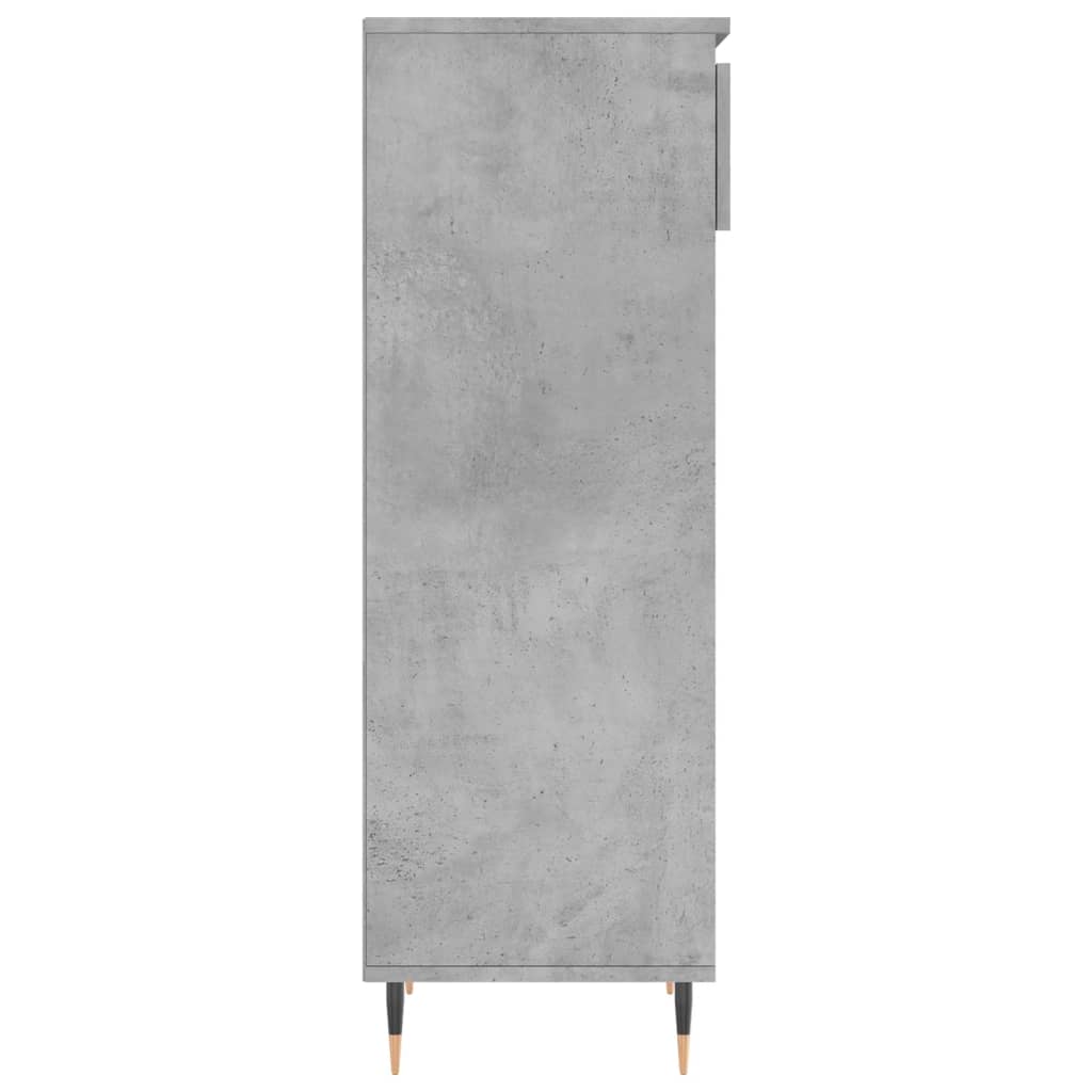 Scarpiera Grigio Cemento 40x36x105 cm in Legno Multistrato 831456