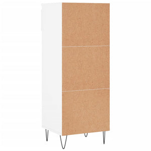 Scarpiera Bianco Lucido 40x36x105 cm in Legno Multistrato 831462