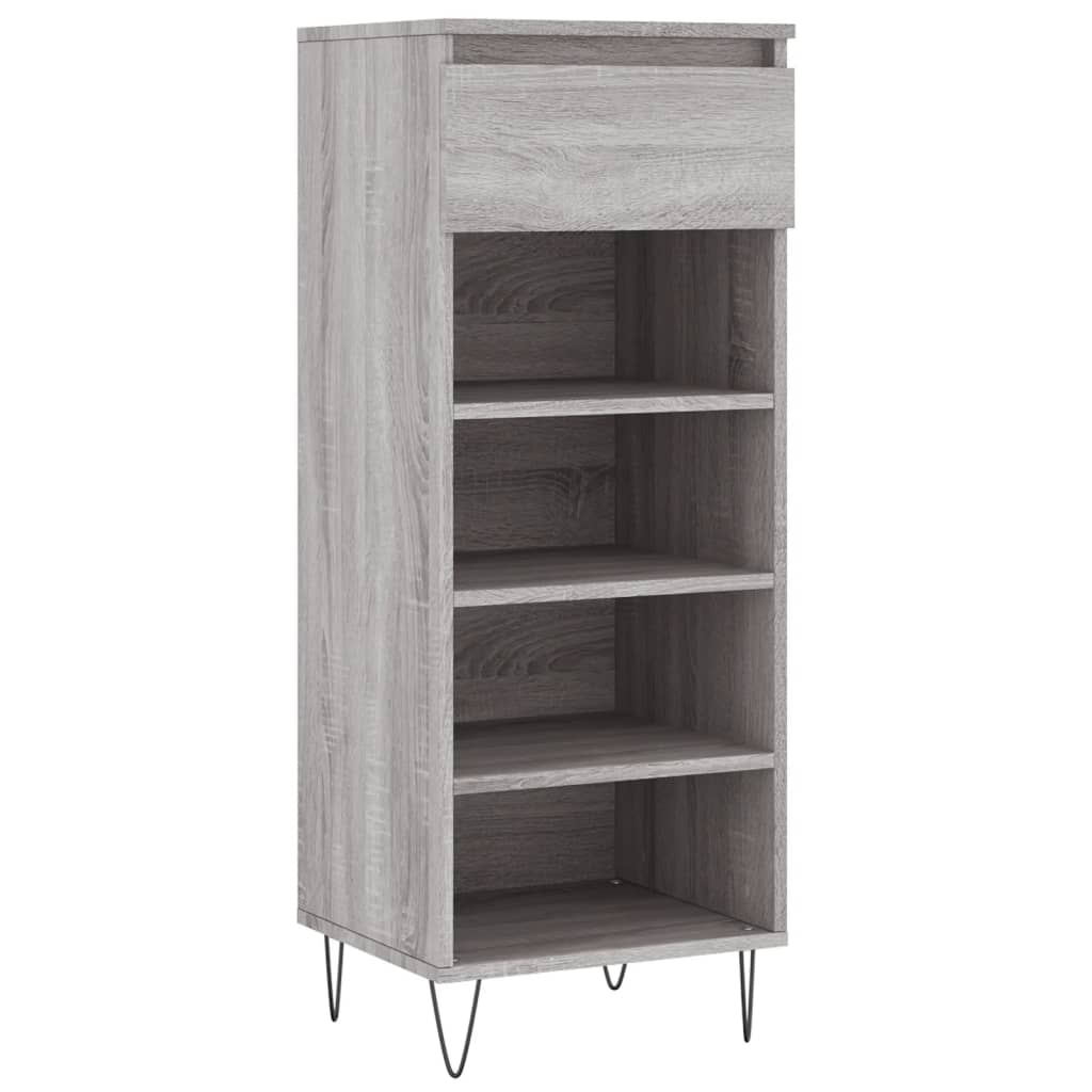 Scarpiera Grigio Sonoma 40x36x105 cm in Legno Multistrato 831466