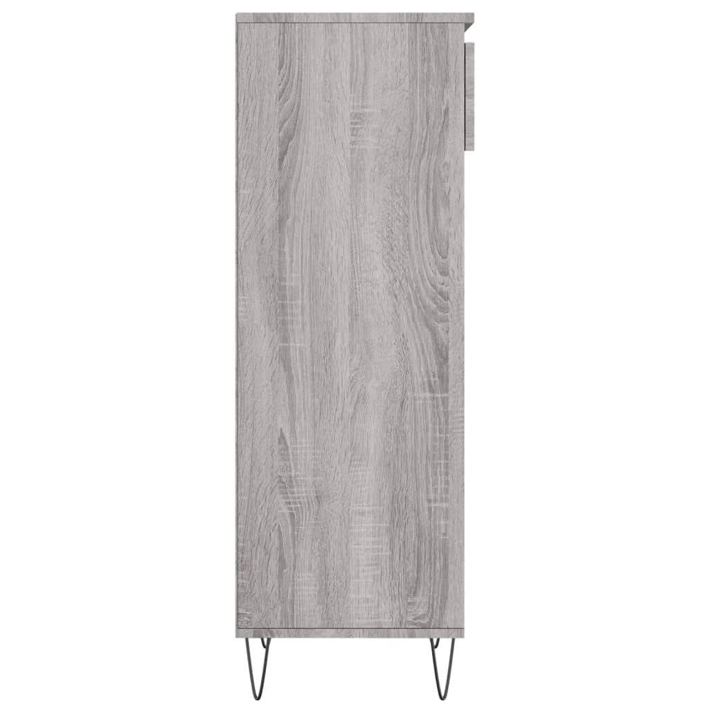 Scarpiera Grigio Sonoma 40x36x105 cm in Legno Multistrato 831466