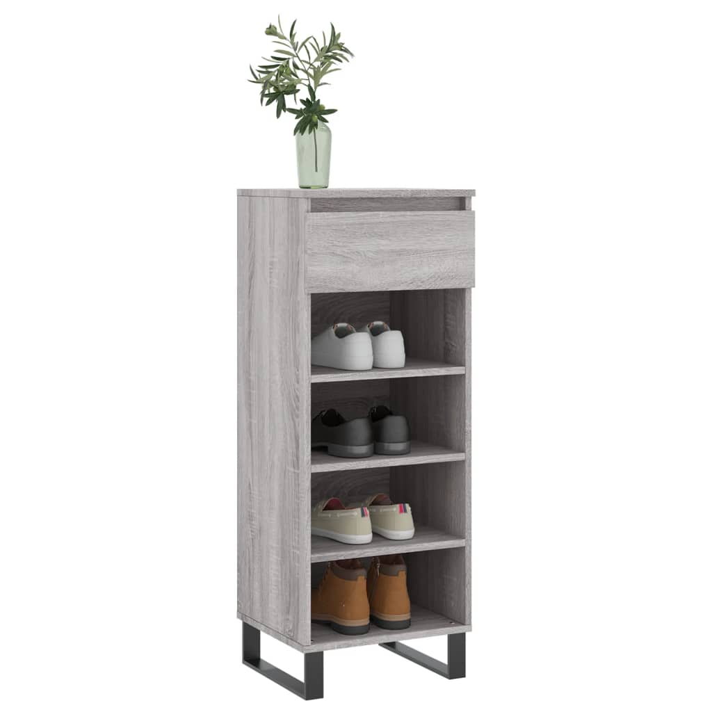 Scarpiera Grigio Sonoma 40x36x105 cm in Legno Multistratocod mxl 78822