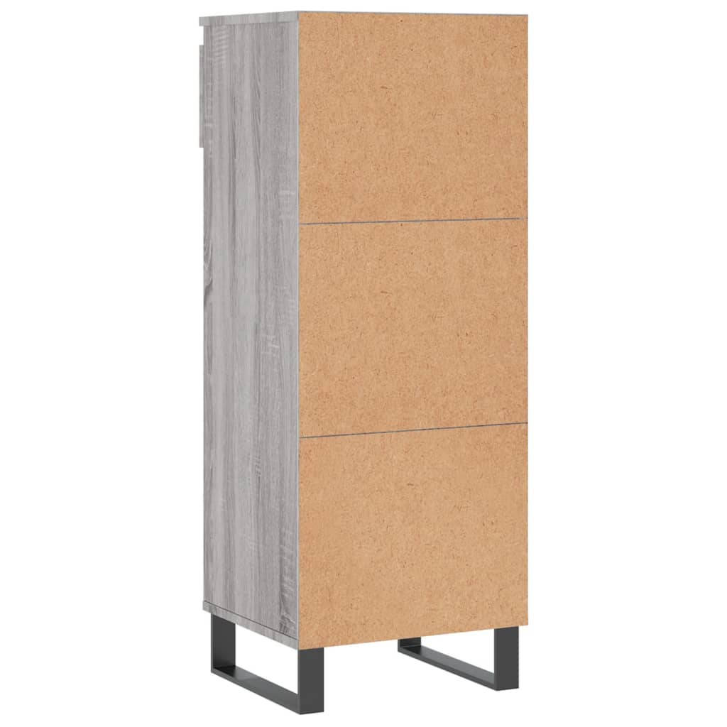 Scarpiera Grigio Sonoma 40x36x105 cm in Legno Multistrato 831474